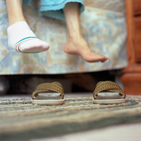 Pink Socks and House Slippers. 2009